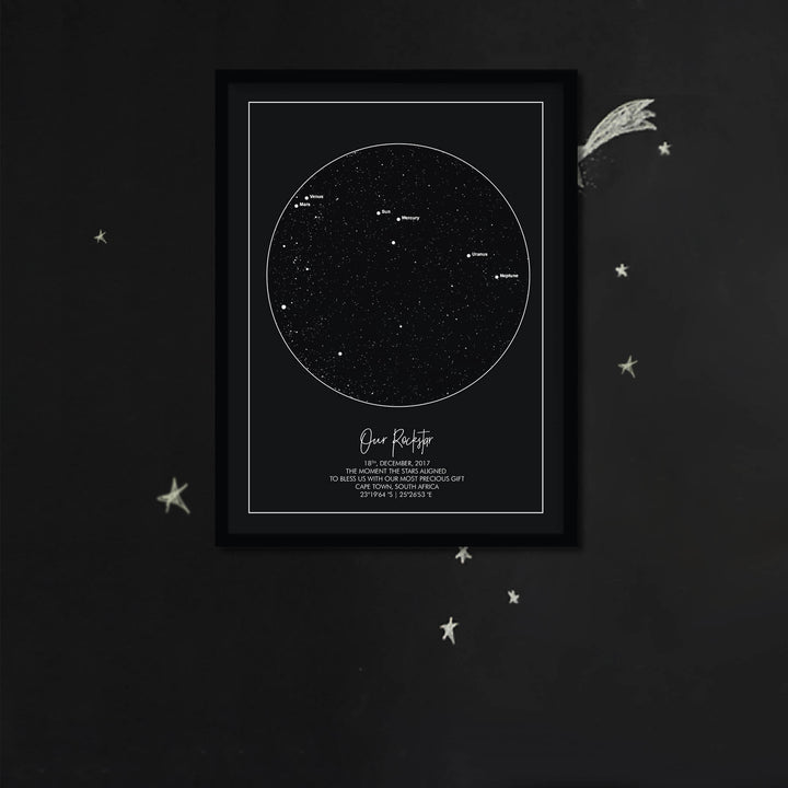 PERSONALISED STAR MAP - Georgie & Moon