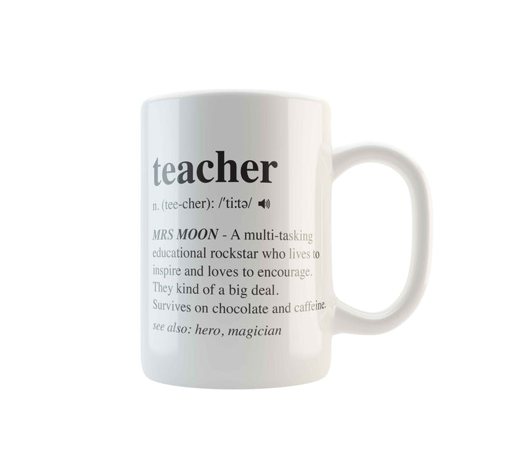 MUG | TEACHER - DICTIONARY - Georgie & Moon