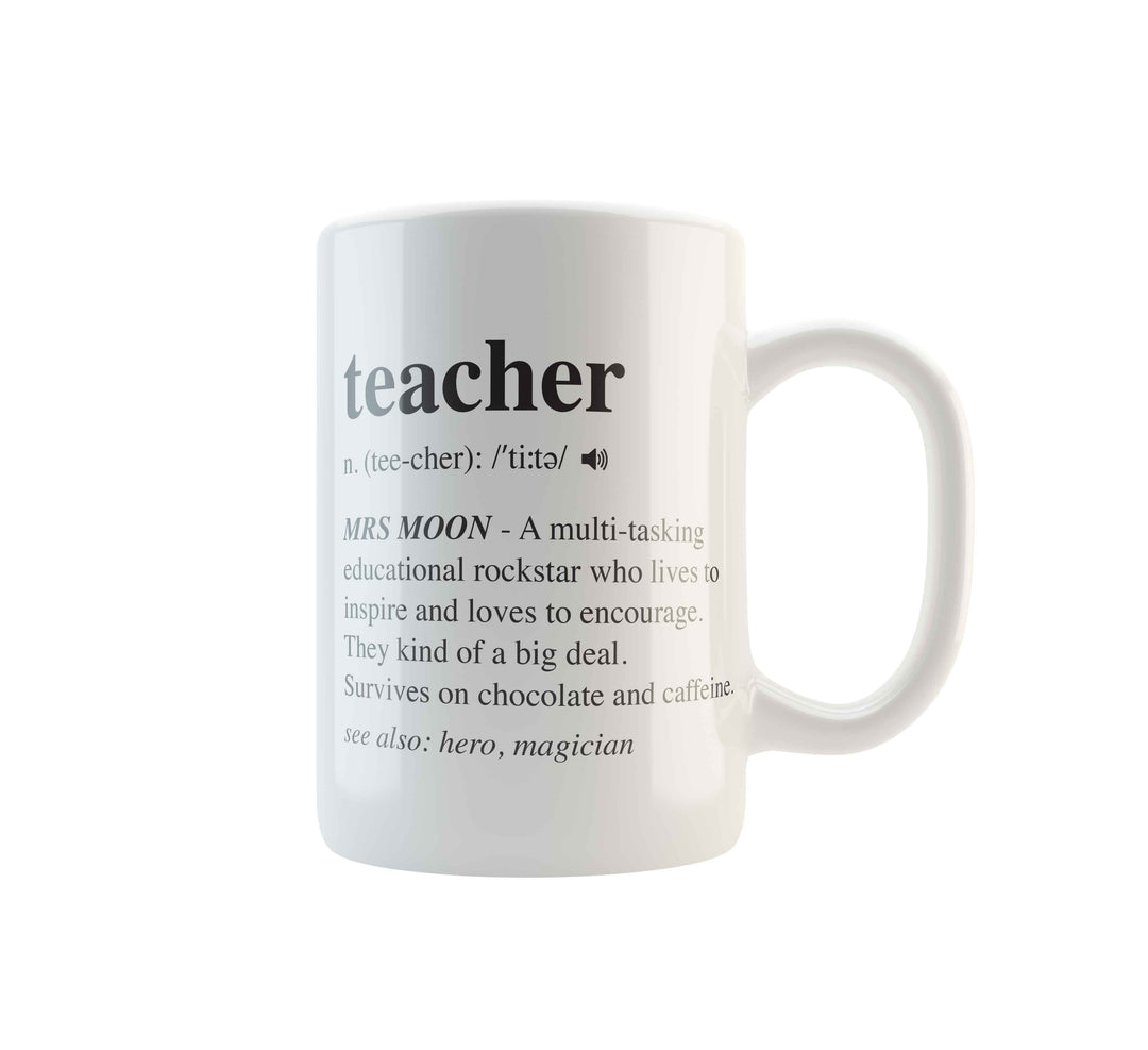 teacher-mug-dictionary personalised mug - Georgie & Moon