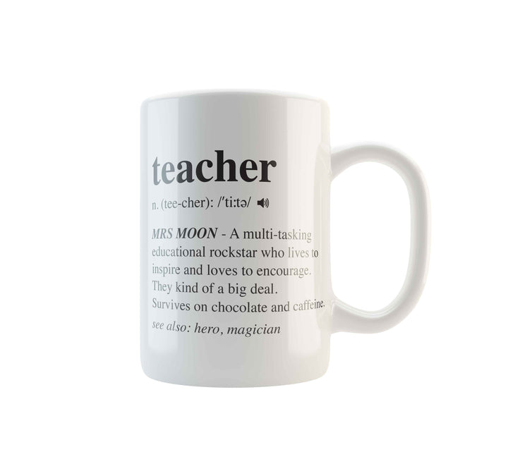 teacher-mug-dictionary personalised mug - Georgie & Moon