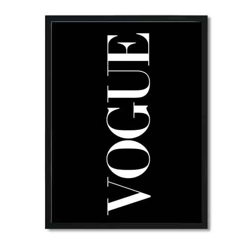 VOGUE, Vogue Print, Fashion print, Vogue poster, Vogue wall art, Vogue Decor, Black and white, Vogue Print