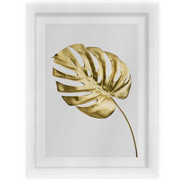 Delicious Monster Gold Leaf Print