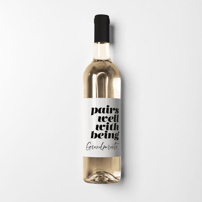 Personalised Wine Label | PAIRS WELL WITH