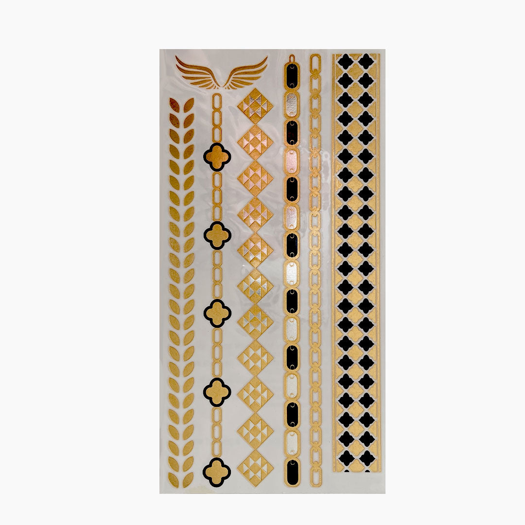 Metallic Flash Tattoos - Zoe